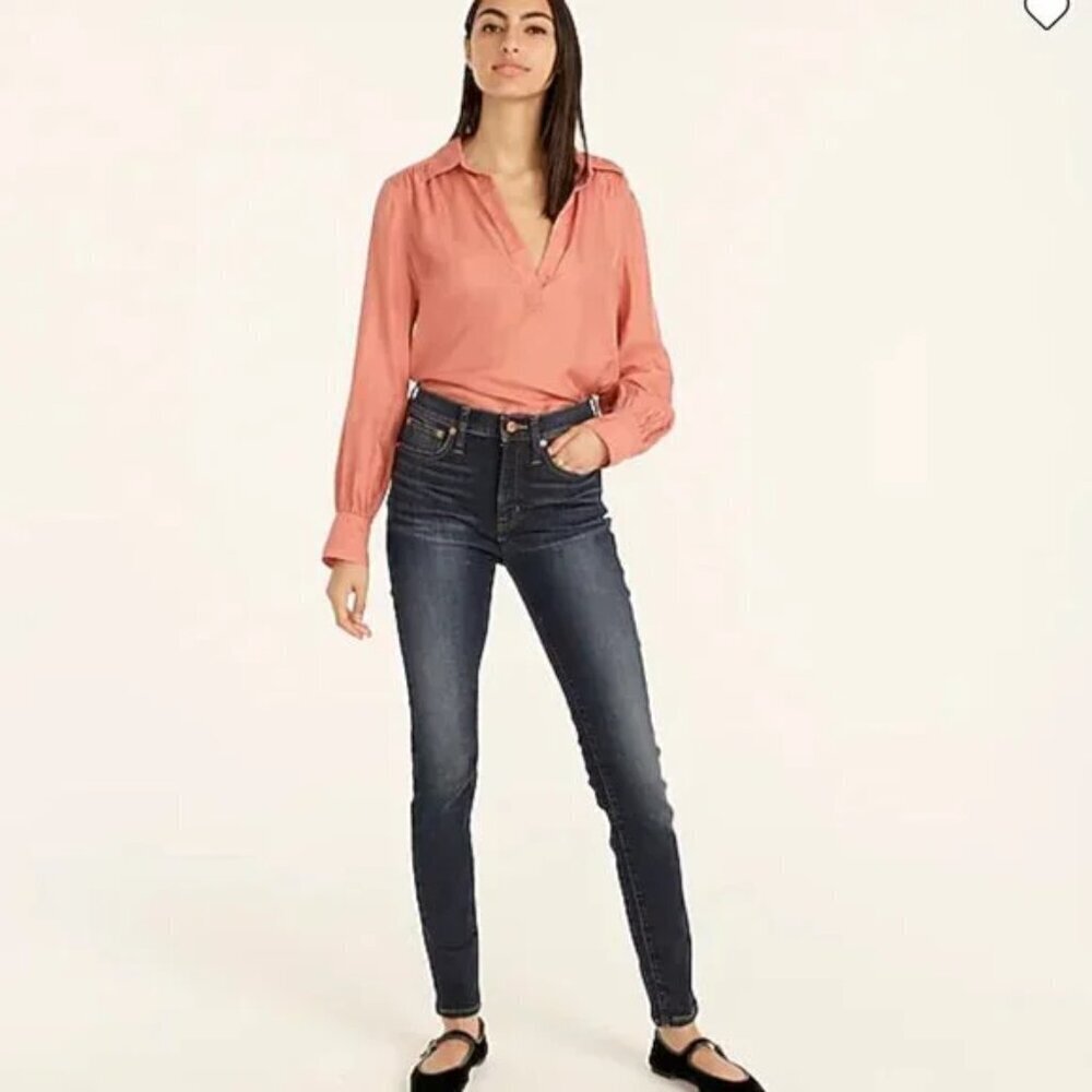 J. Crew 9" Toothpick Jeans in Blue Harbor size 31P NWT
